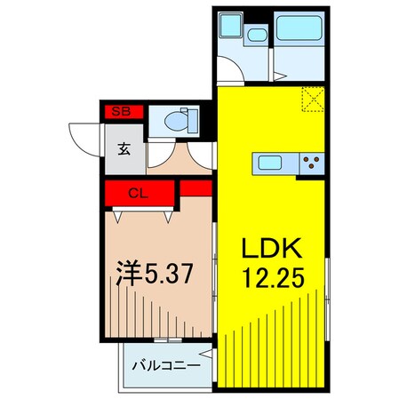 レクシア一ツ家の物件間取画像